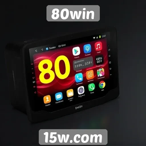 Navegação e design do site 80win em destaque